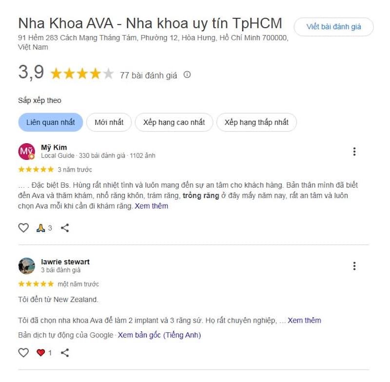 trồng răng implant gần đây quận 10